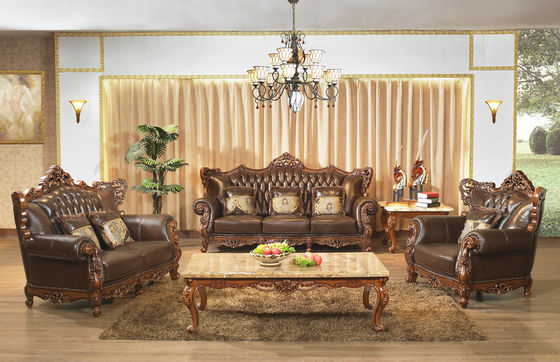Nội thất phòng khách sang trọng tùy chỉnh năm 2021 Bộ ghế sofa vải cổ
