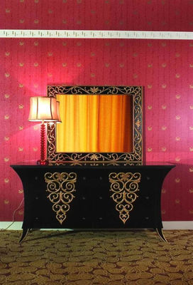 Phòng khách TV Tủ gỗ sơn trang trí Tủ đựng đồ cổ truyền thống 1200mm