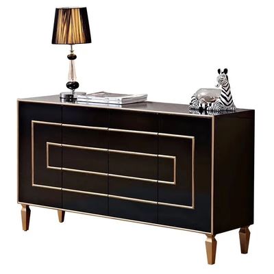 ISO9001 Antique Painted Wooden Cabinets With Drawers