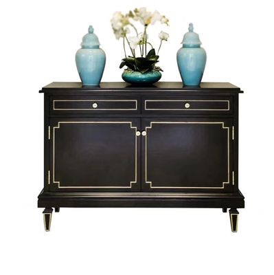 ISO9001 Antique Painted Wooden Cabinets With Drawers