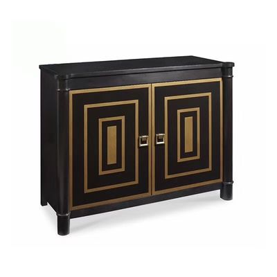 Phòng khách Xinyu PC002 Tủ gỗ rắn cổ điển có ngăn kéo Màu đen