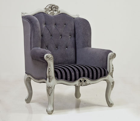 Vải sợi thủy tinh Khách sạn tiền sảnh Ghế sofa Ghế cổ điển Cổ bằng bạc Vua ngai vàng 75kg