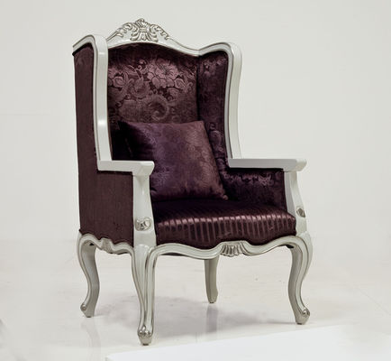 Vải sợi thủy tinh Khách sạn tiền sảnh Ghế sofa Ghế cổ điển Cổ bằng bạc Vua ngai vàng 75kg