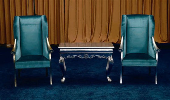 Hội trường Thương mại Đồ nội thất khách sạn cổ chạm khắc Ghế Baroque Ý 73 * 70 * 108cm