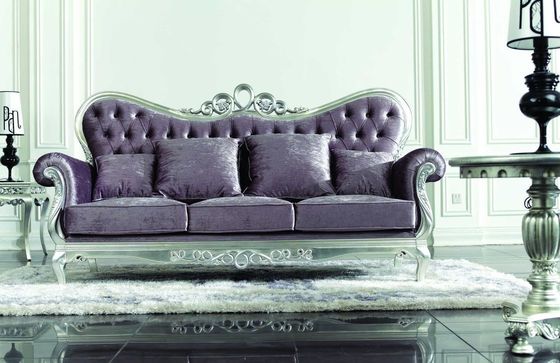 Ghế sofa phần 3 chỗ màu tím